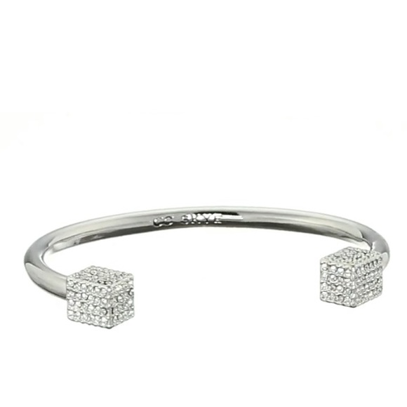 cc skye // silver crystal block party cuff - Picture 3 of 5